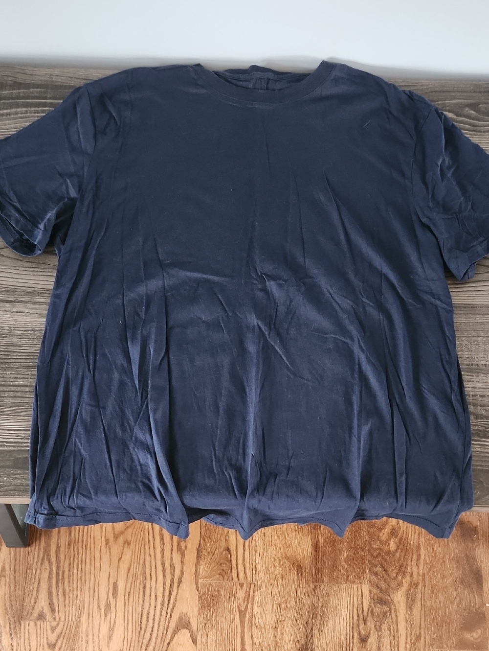 Lahgo Men's Organic Pima Easy Crewneck T-Shirt - Navy